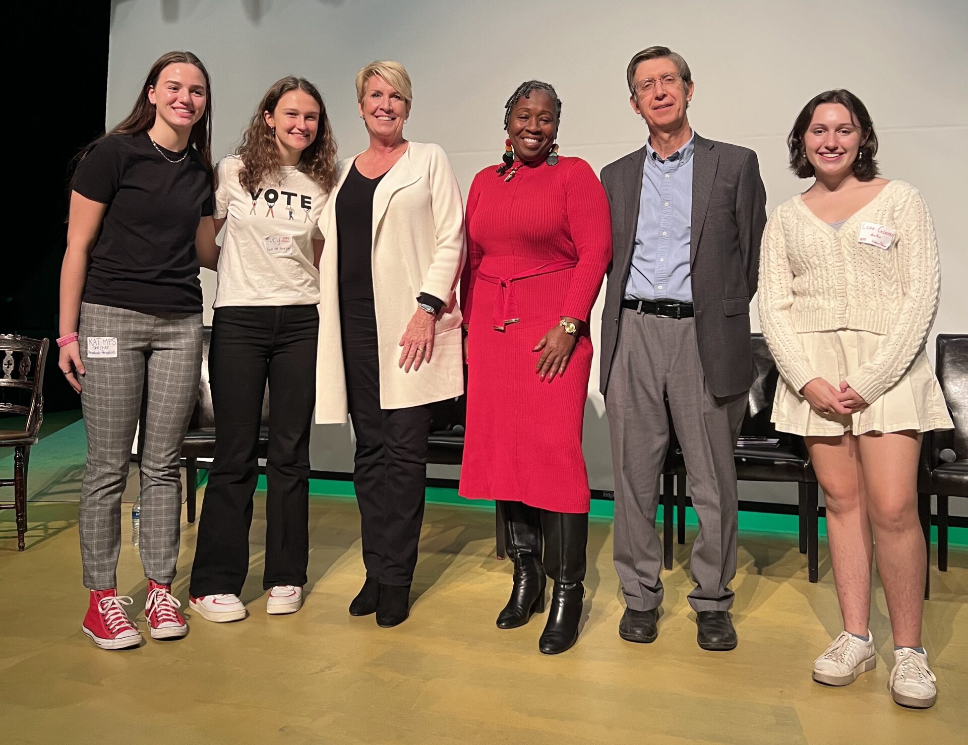 members of the bipartisan panel discussion at Miss Porter's School