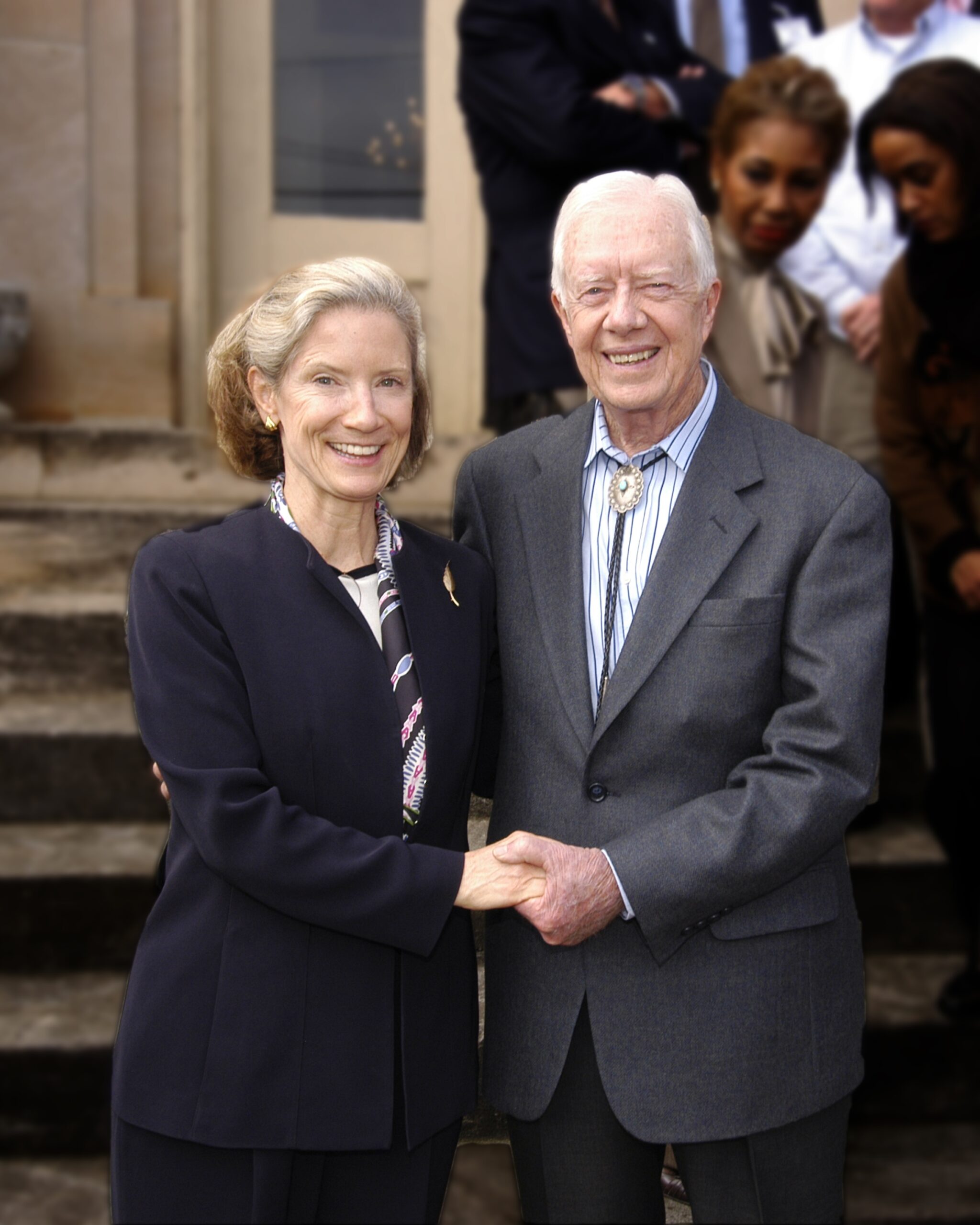 Miss Porter's School Ancient Liz Blake '69 with President Jimmy Carter