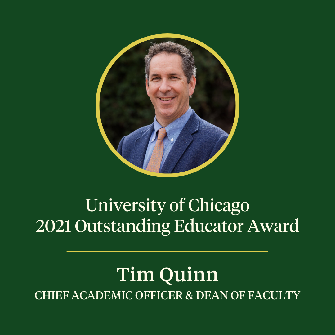 Tim Quinn Named an Outstanding Educator