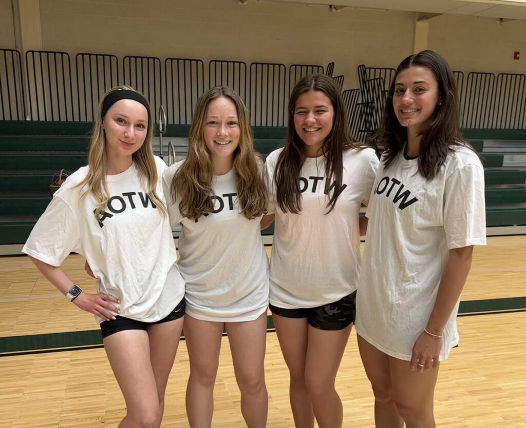 Athletes of the Week Milla P., Kendall M., Gwen R., and Addy B.