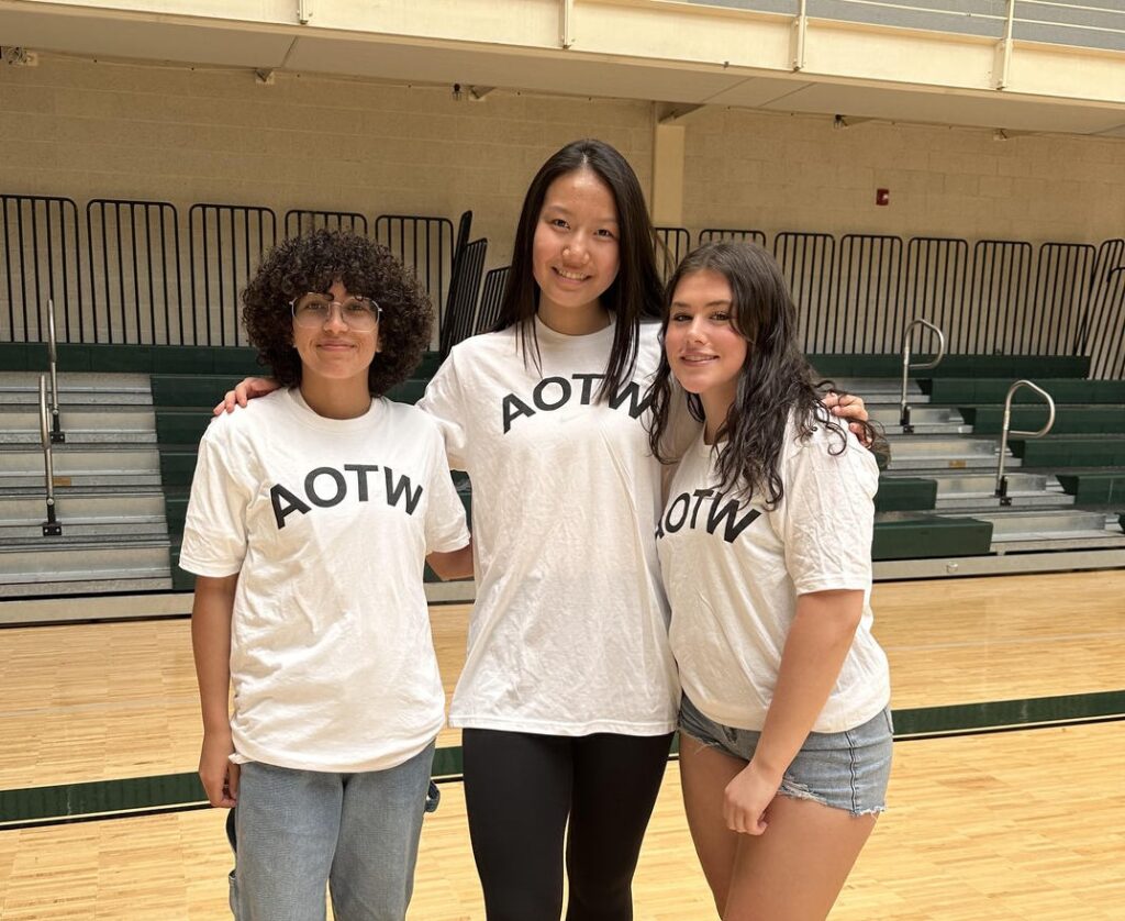 Athletes of the Week Anika A., Mary Z. and Carly W. 