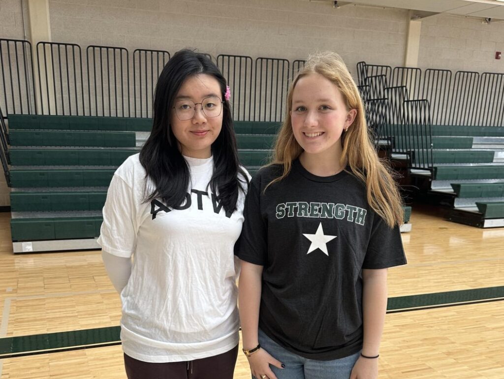 Athlete of the Week Rui W. with Strength Star Bea K.