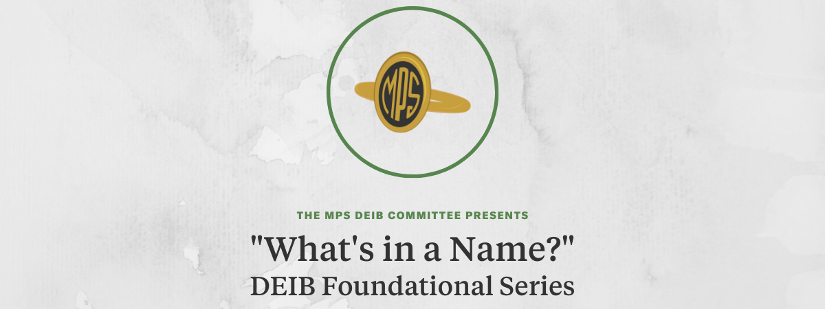 What's in a Name header graphic
