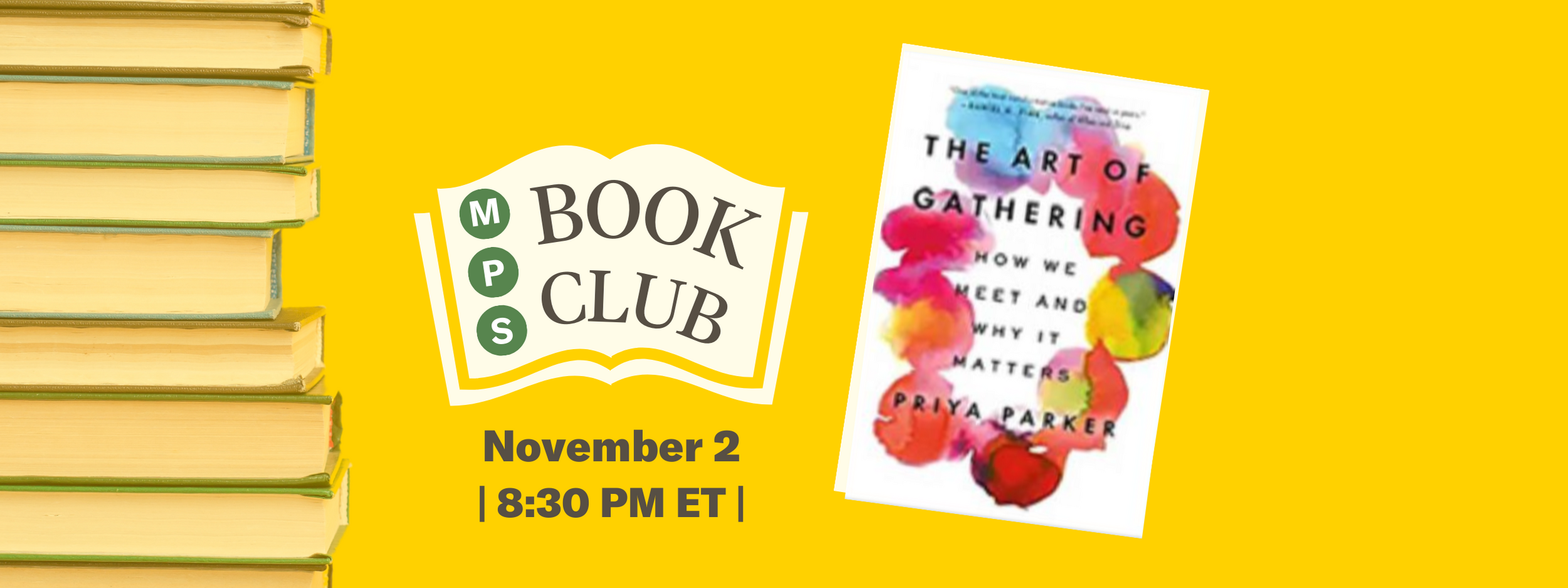 Book Club Web Event Header Horse & The Art of Gathering