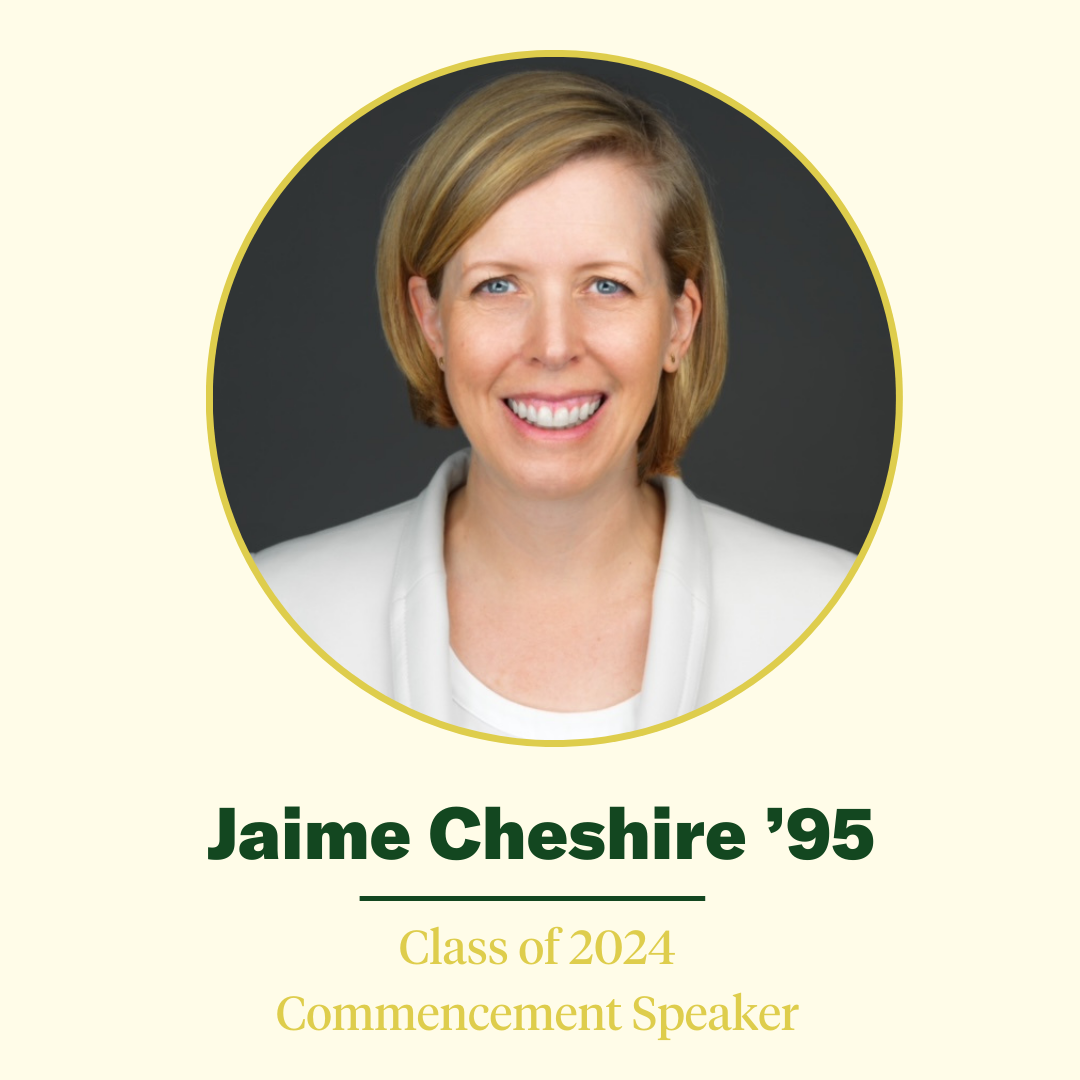 Jamie Cheshire '95 Commencement Speaker 2024