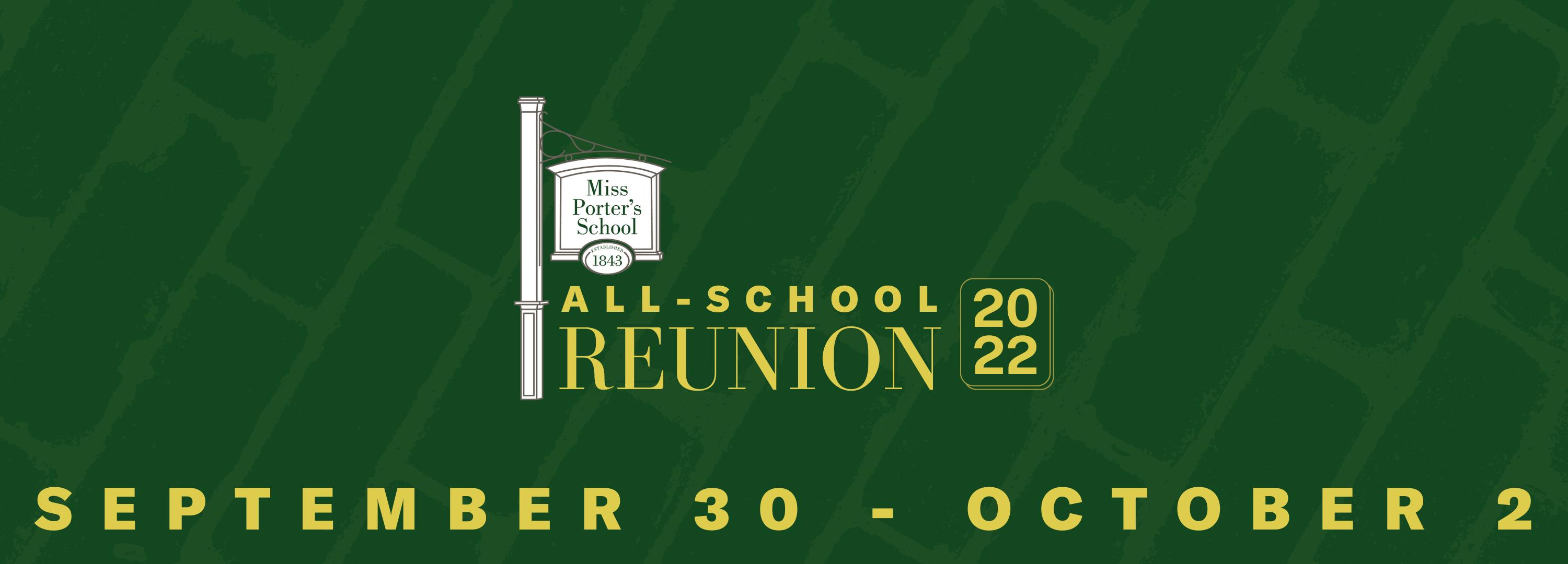 All-School Reunion registration header