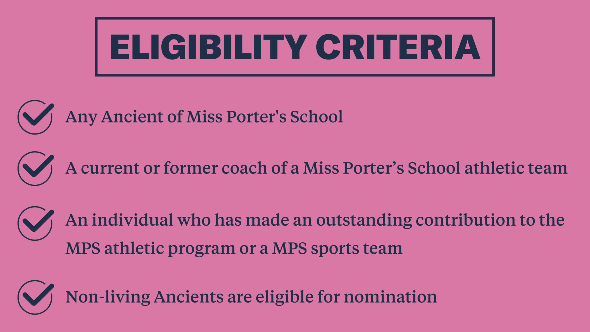 Hall of Fame Miss Porter’s School
