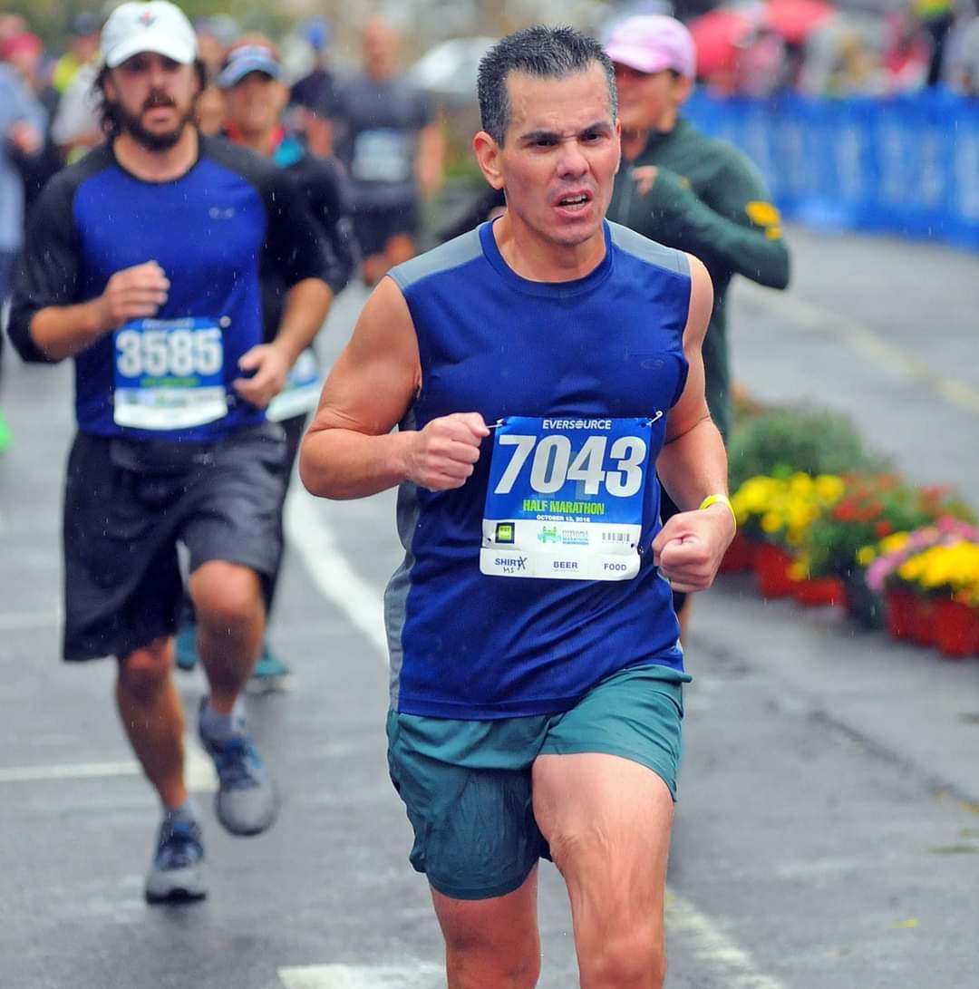 Jose Lugo running a marathon
