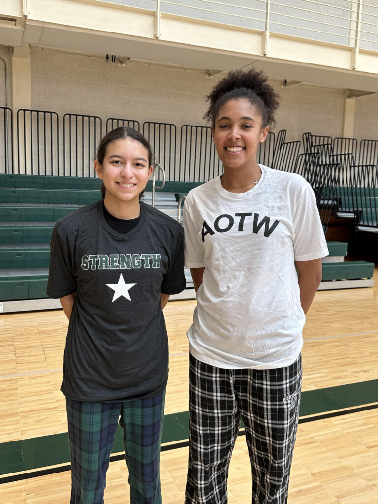 MPS AOTW Sam B. and Strength Star Sofia A.