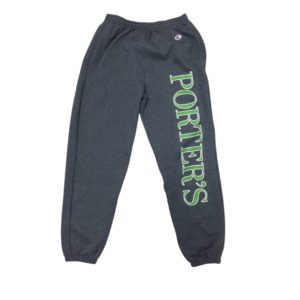 Sweatpants banded ankle charcoal C