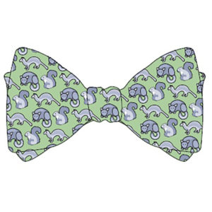 Tie bow tie green
