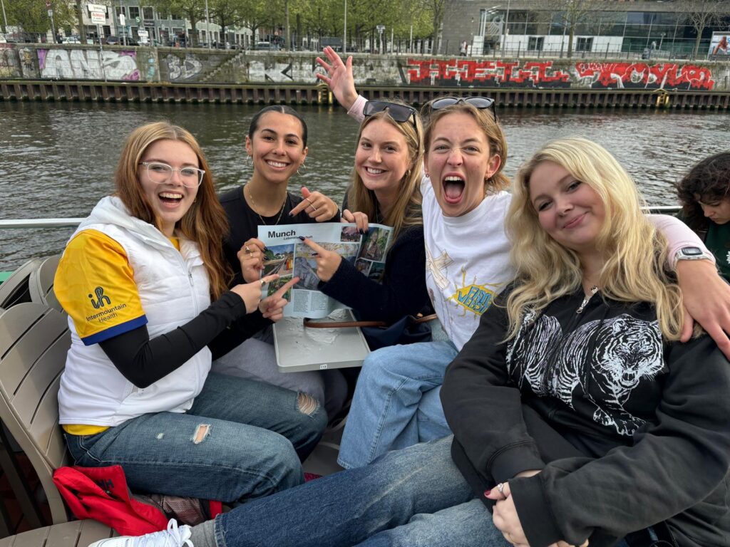 MPS students on a river cruise in Berlin