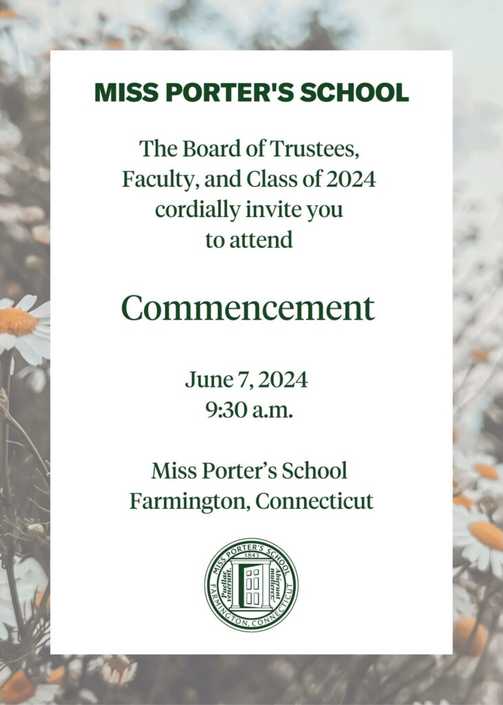 Commencement is June 7, 2024 at 9:30 a.m.
