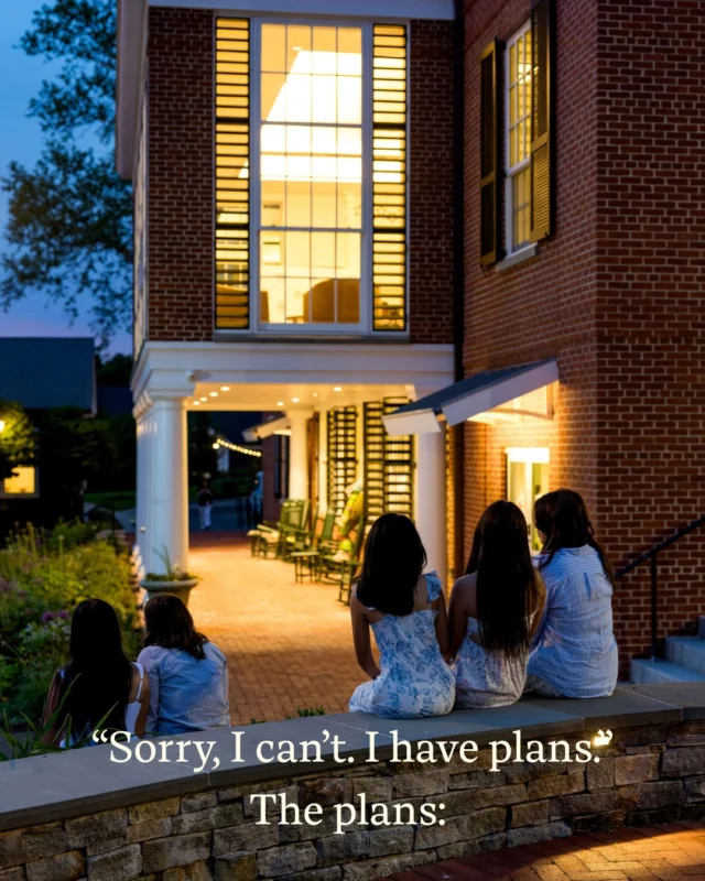 What we mean when we say we have plans at Miss Porter's School!
