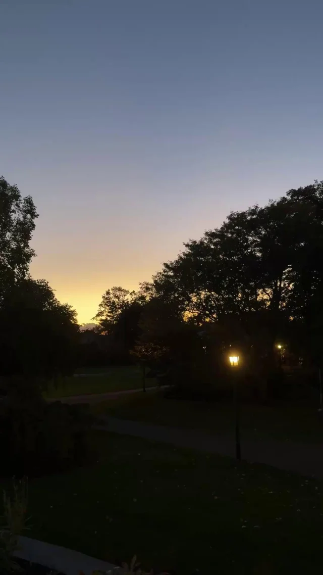 Just a reminder to slow down and look around. #Farmington #MissPortersSchool #Sunset
