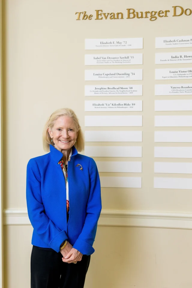 Thank you, Liz Kilcullen Blake '69, for visiting Miss Porter's School to receive the 2026 Evan Burger Donaldson '51 Ach…